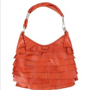 Yves Saint Laurent St.-Tropez Orange Leather Hobo Bag